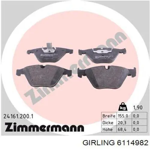 Pastillas de freno delanteras BMW 3 E90