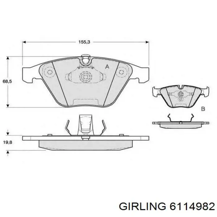 Pastillas de freno delanteras BMW 3 E90