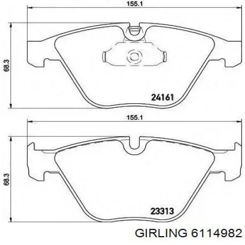 Pastillas de freno delanteras BMW 3 E90