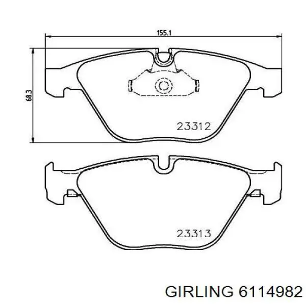 Pastillas de freno delanteras BMW 3 E90