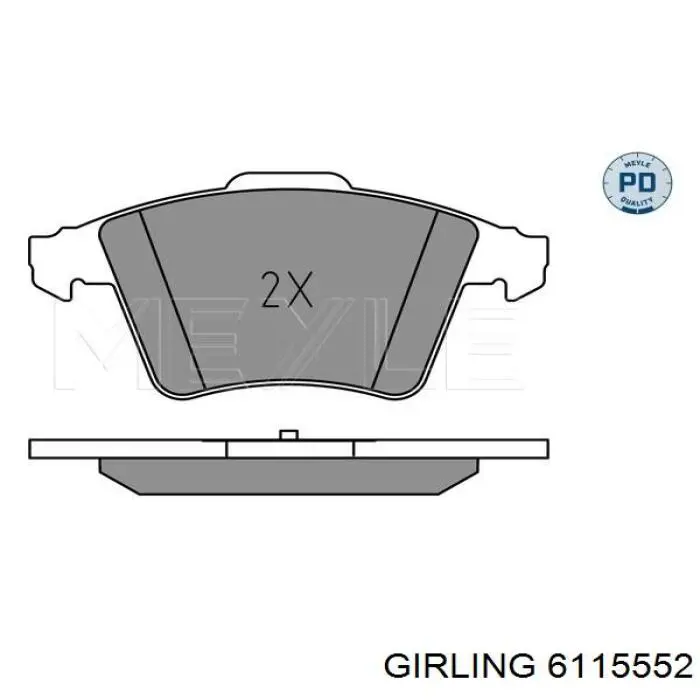 Pastillas de freno delanteras Volkswagen Transporter 7HA, 7HH, 7EA, 7EH