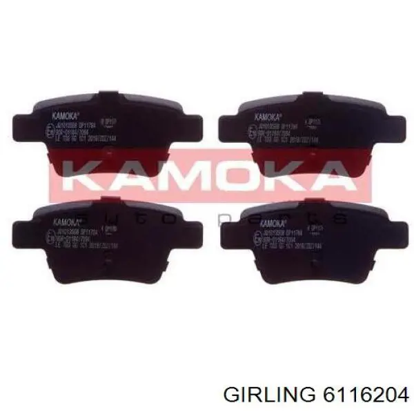 6116204 Girling pastillas de freno traseras