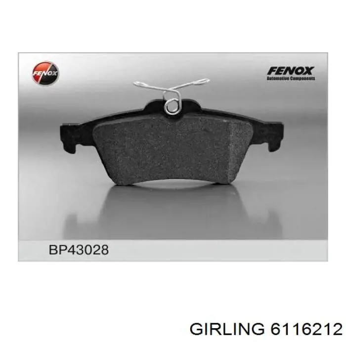 Comprar 6116212 Girling Pastillas de freno traseras