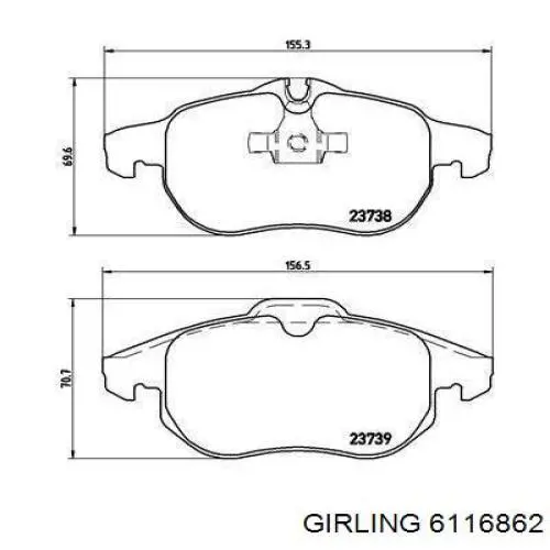 Pastillas de freno delanteras Opel Vectra