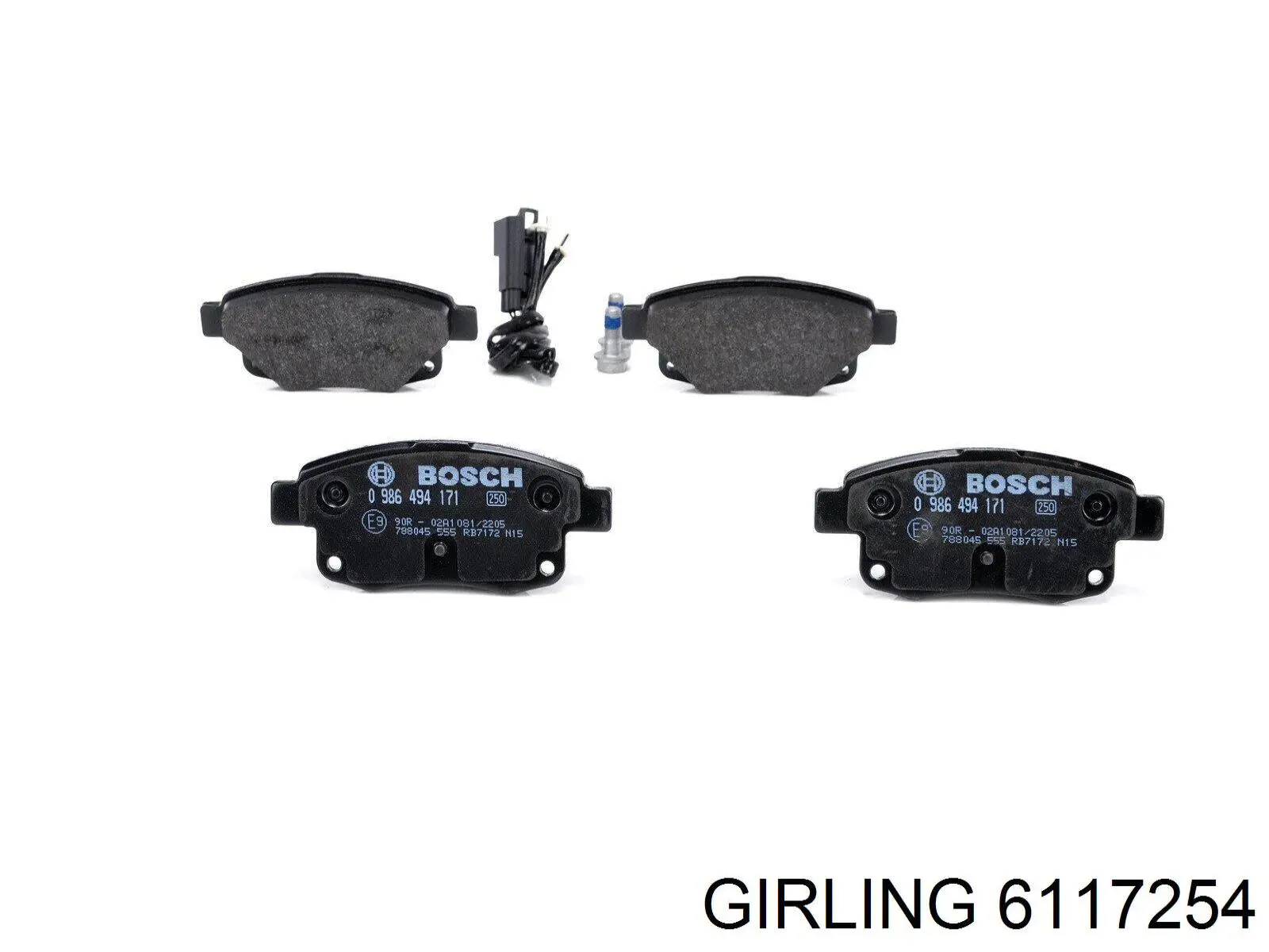 6117254 Girling Pastillas freno traseras