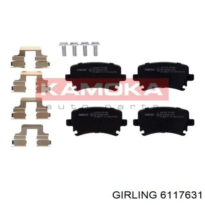 6117631 Girling Pastillas freno traseras