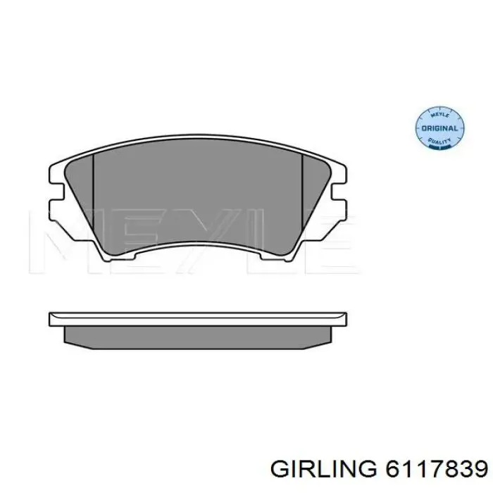 Comprar 6117839 Girling Pastillas delanteras de freno
