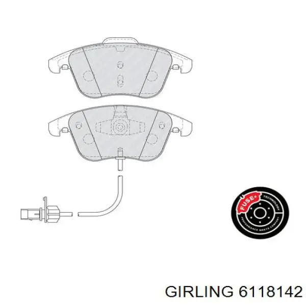 Pastillas de freno 6118142 Girling