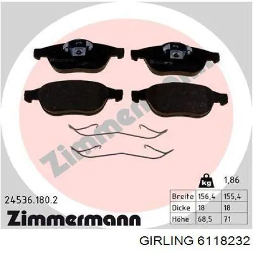 Pastillas de freno delanteras Renault Espace 4 JK0