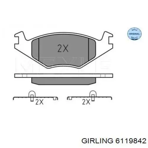 Pastillas de freno delanteras Seat Ibiza 5 KJ1, KJG