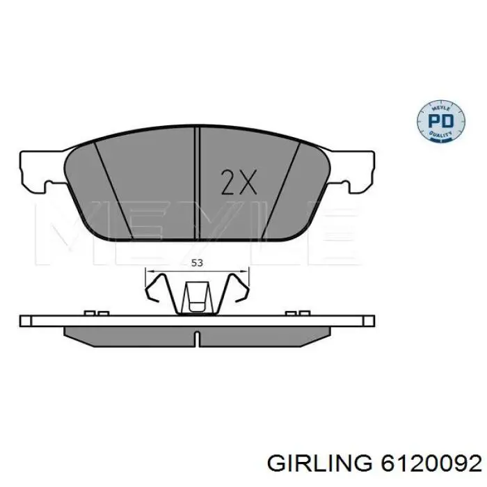 Pastillas de freno delanteras Ford Focus 3 CB8