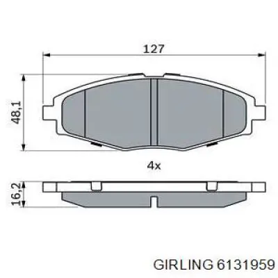 Pastillas de freno delanteras Chevrolet Spark (Matiz) M200, M250