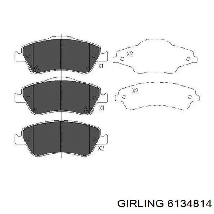 Pastillas de freno delanteras Toyota Corolla E12