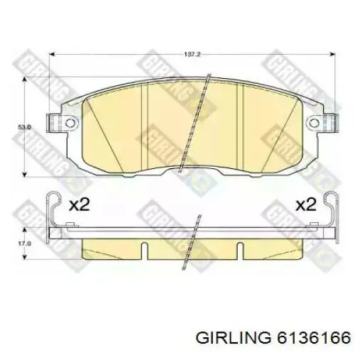 Pastillas freno delanteras Girling 6136166 precio, desde 25,95 EUR