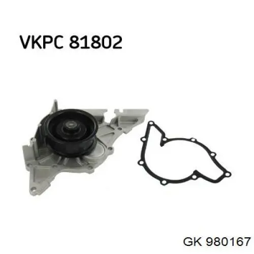 Bomba de agua Audi 80 8C2