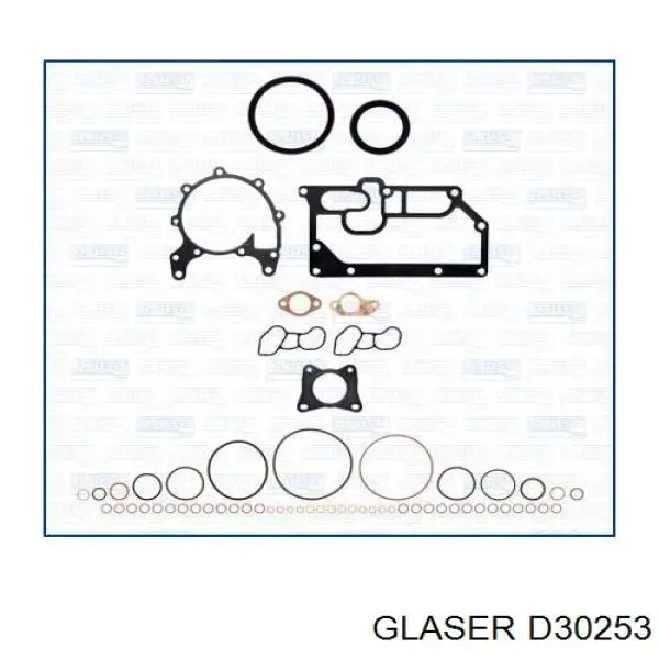 Juego de juntas superiores de motor D3025300 Glaser