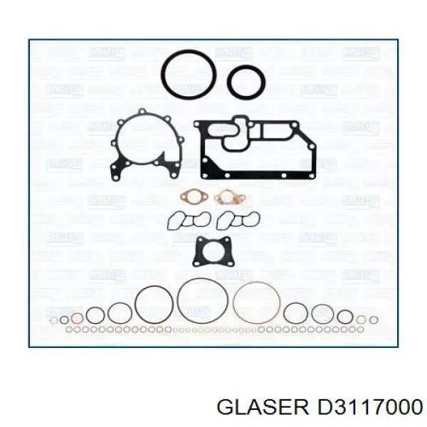 D3117000 Glaser Juego de juntas superiores de motor