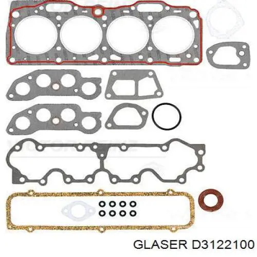 Comprar D3122100 Glaser Juego de juntas superiores de motor