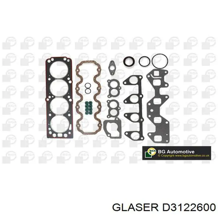 D3122600 Glaser Juego de juntas superiores de motor