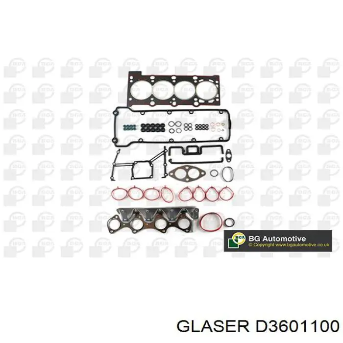 D3601100 Glaser Juego de juntas superiores de motor