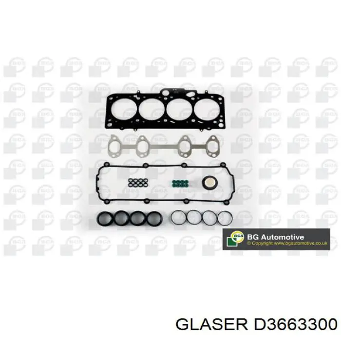 D3663300 Glaser Juego de juntas superiores de motor