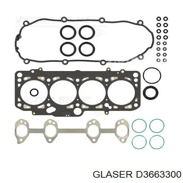 Comprar D3663300 Glaser Juego de juntas superiores de motor