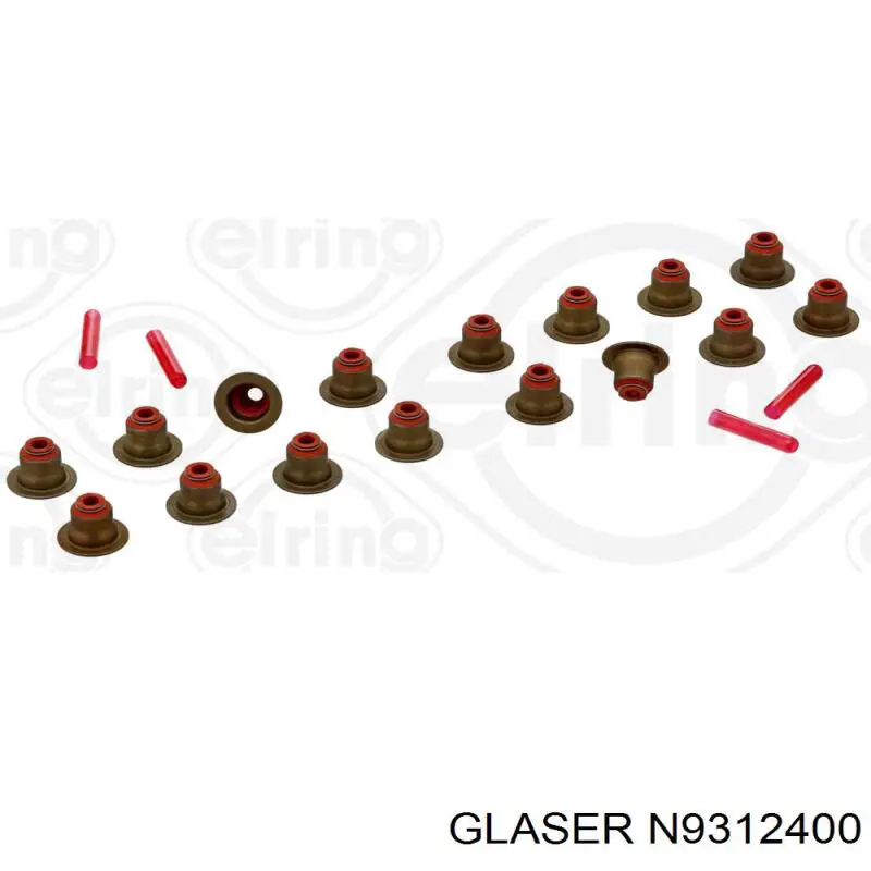 N9312400 Glaser sello de aceite de valvula (rascador de aceite Entrada/Salida Kit De Motor)