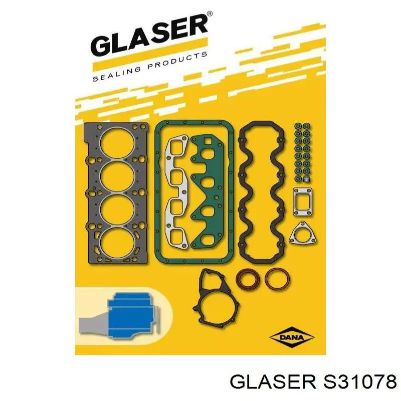 S3107800 Glaser Juego juntas motor