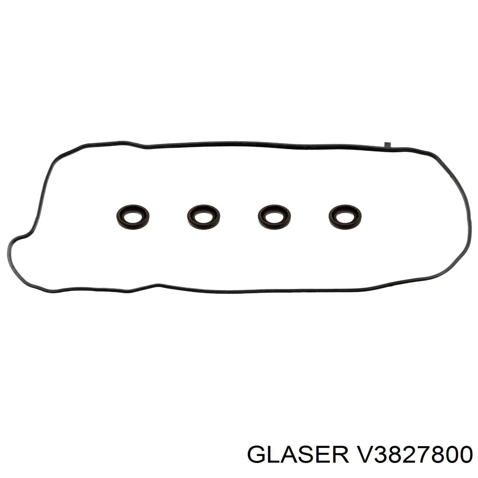 V3827800 Glaser juego de juntas, tapa de culata de cilindro, anillo de junta