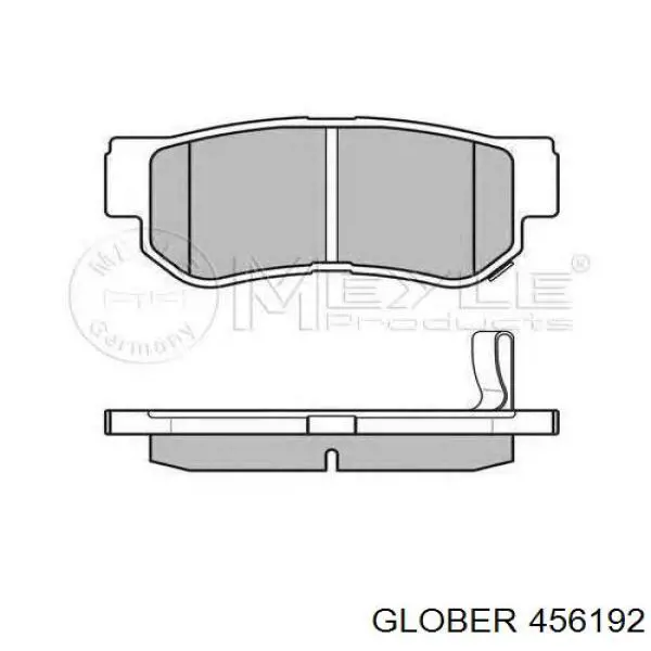456192 Glober pastillas de freno traseras