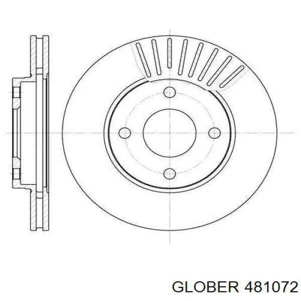 481072 Glober freno de disco delantero