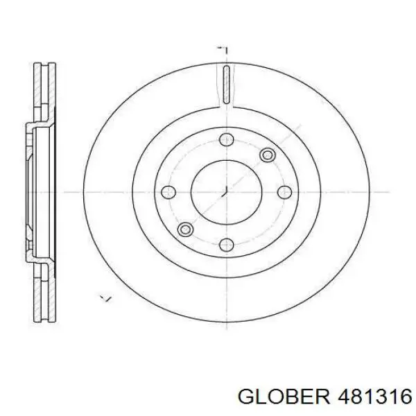 Freno de disco delantero Mazda 6 GY