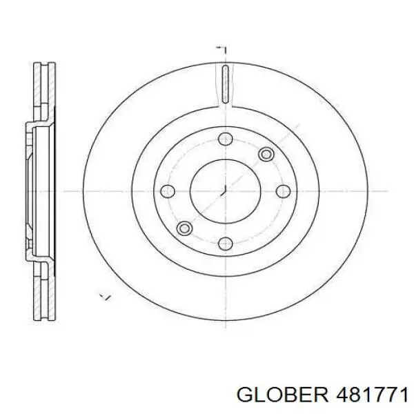 Freno de disco delantero Nissan Versa E12X