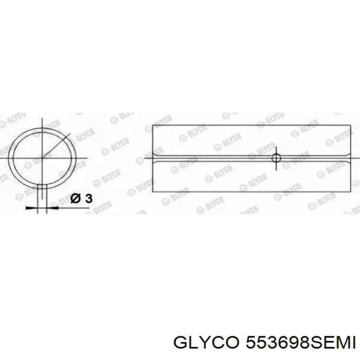 Buje de biela Glyco 553698SEMI precio, desde 4,48 EUR