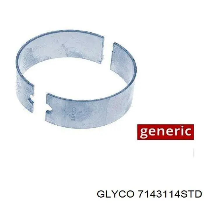 7143114STD Glyco juego de cojinetes de biela, estándar (std)