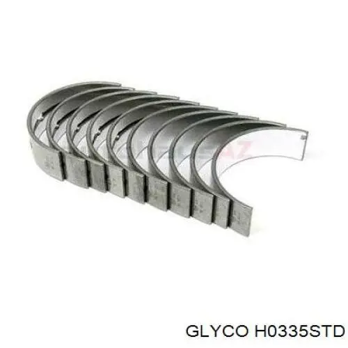 H0335STD Glyco Juego de cojinetes de cigüeñal, estándar, STD