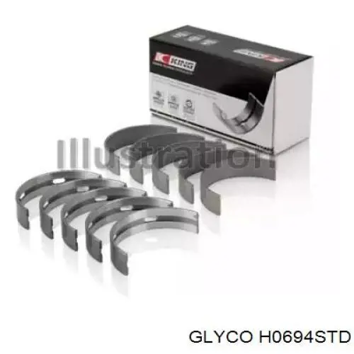 Juego de cojinetes de cigüeñal, estándar, STD Glyco H0694STD precio, desde 31,76 EUR