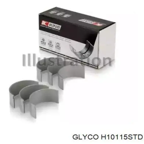 H10115STD Glyco juego de cojinetes de cigüeñal, estándar, (std)