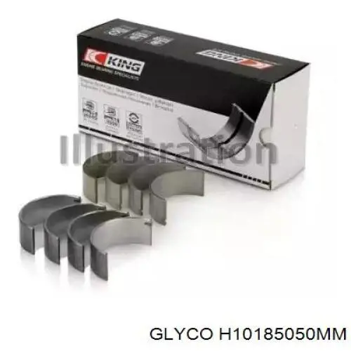 H10185050MM Glyco juego de cojinetes de cigüeñal, cota de reparación +0,50 mm