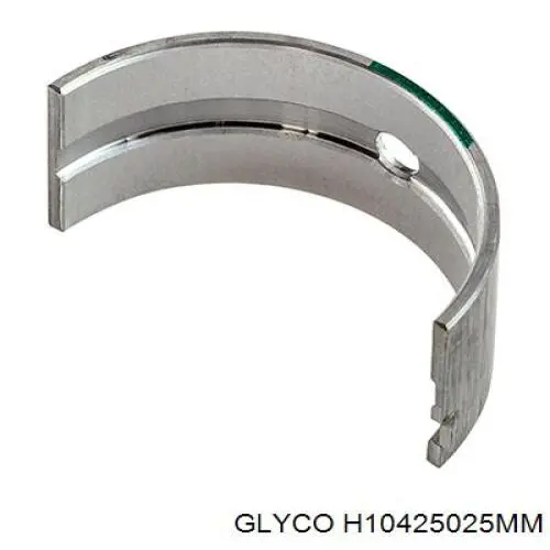 H10425025MM Glyco juego de cojinetes de cigüeñal, cota de reparación +0,25 mm