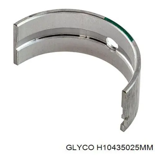 H10435025MM Glyco juego de cojinetes de cigüeñal, cota de reparación +0,25 mm