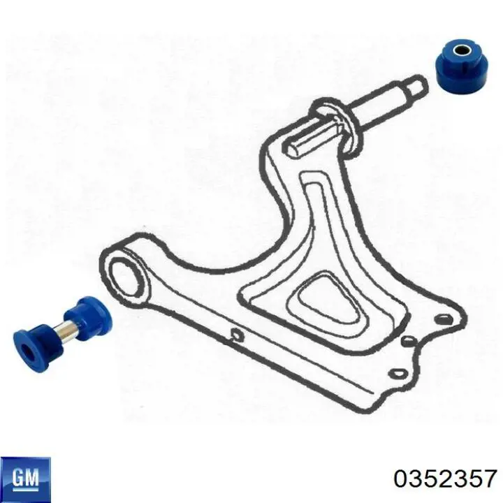 0352357 General Motors Silentblock de brazo de suspensión delantero inferior