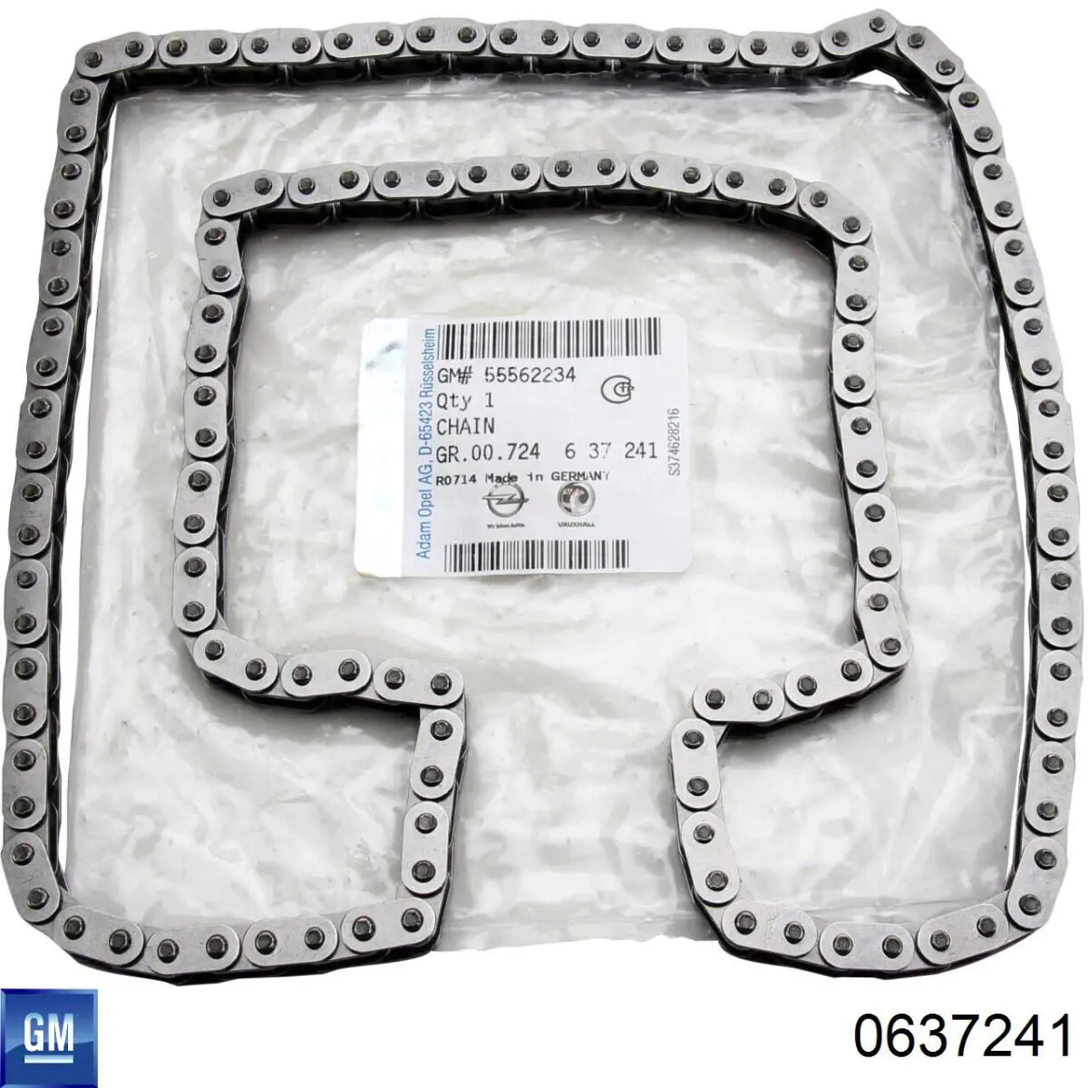 Cadena de distribución 637241 Opel