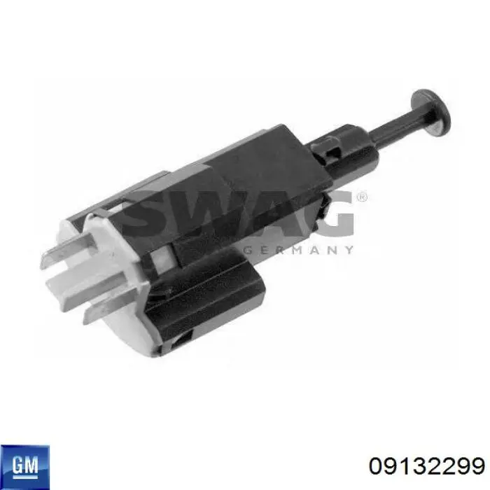 Interruptor de luz de freno 09132299 General Motors