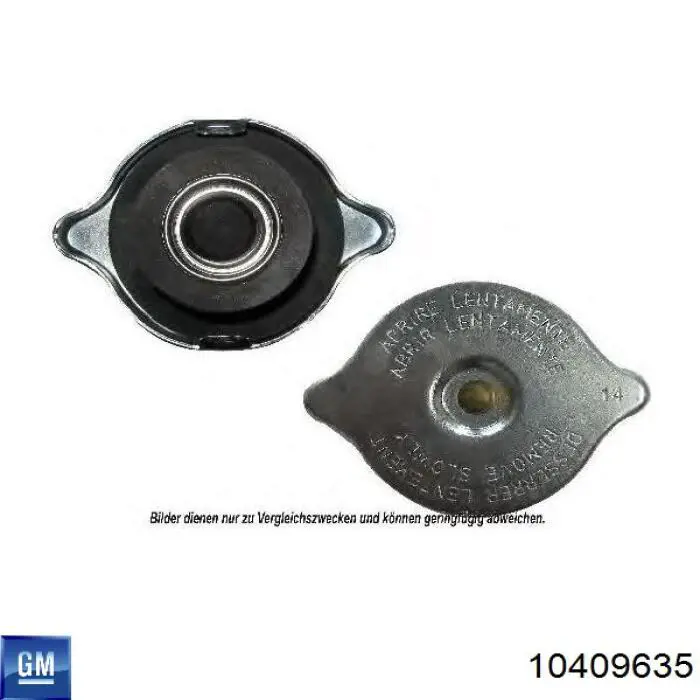 Tapa de radiador (tapón) General Motors 10409635 precio, desde 9,17 EUR