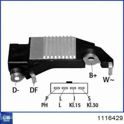 1116429 General Motors regulador de rele del generador (rele de carga)