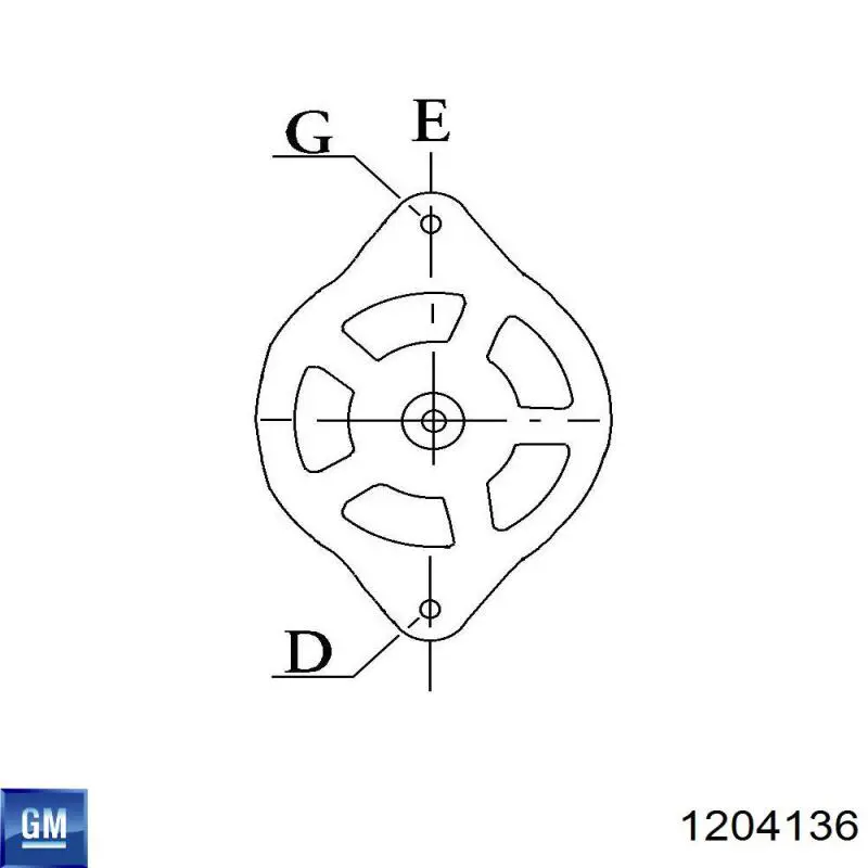 1204136 General Motors alternador