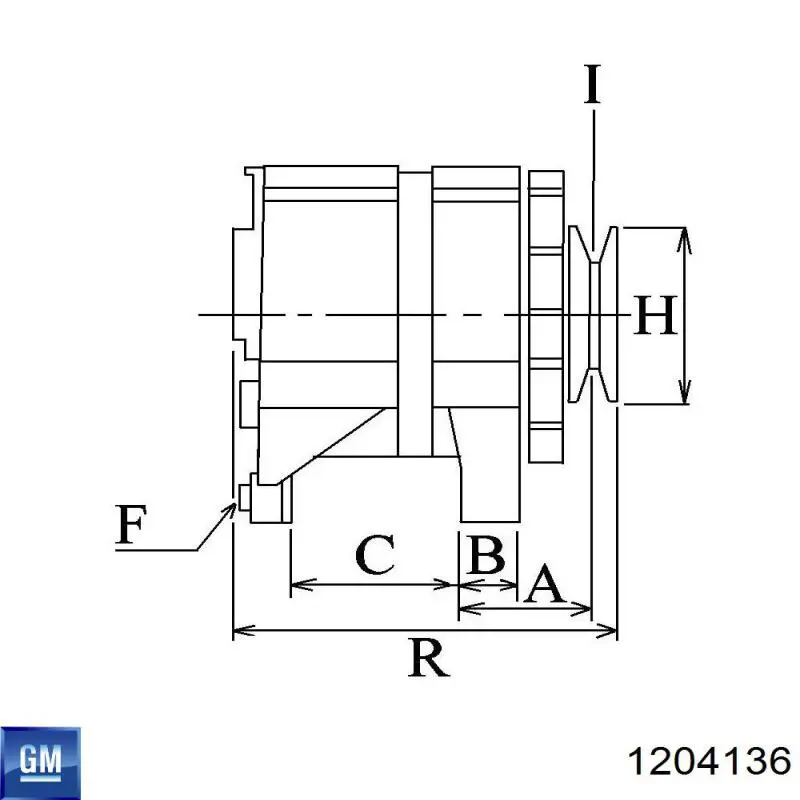Alternador del motor General Motors 1204136 precio, desde 61,28 EUR