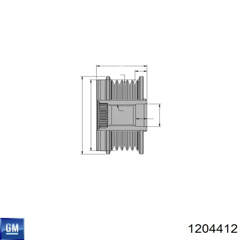 Poleas juego de piezas Opel Astra 51, 52, F35, M35