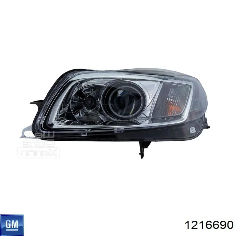Faro izquierdo 1216690 General Motors